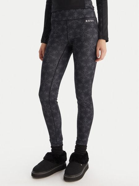 Roxy Bielizna termoaktywna dolna Daybreak Brushed ERJLW03056 Czarny Slim Fit. Czarna bielizna termoaktywna damska Roxy, s, bez wzorów, z syntetyku, bez ramiączek. Za 299.99 zł.