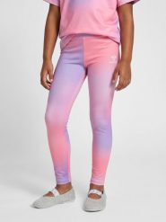 Legginsy dziewczęce Hummel Gradient Gym. Czerwone legginsy dla dziewczynek Hummel, bez wzorów, z materiału. Za 167.00 zł.
