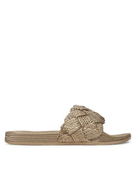 MEXX Klapki MICH1906041W-01 Złoty. Żółte klapki damskie Mexx, bez wzorów, z syntetyku, bez obcasa. Za 59.99 zł.
