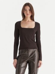 Vero Moda Bluzka Kanva 10336088 Brązowy Regular Fit. Brązowe bluzki damskie Vero Moda, s, bez wzorów, z syntetyku, bez kołnierzyka, bez ramiączek. Za 99.99 zł.