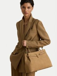 LAUREN RALPH LAUREN Torebka 431P18464001 Brązowy jasny. Brązowe torebki do ręki damskie Lauren Ralph Lauren, bez wzorów, z nubiku, bez dodatków. Za 2,399.00 zł.