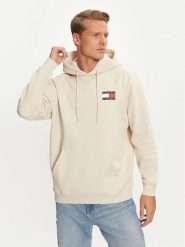 Tommy Jeans Bluza Essential DM0DM20738 Beżowy Regular Fit. Brązowe bluzy męskie Tommy Jeans, m, bez wzorów, z bawełny, bez kaptura. Za 289.99 zł.