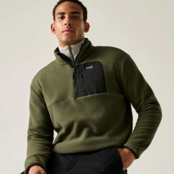 Męska bluza polarowa Frankie Half Zip. Czerwone bluzy męskie Regatta, m, bez wzorów, z polaru, bez kaptura. Za 229.99 zł.