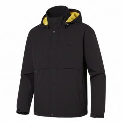 Kurtka sportowa męska Puma CLASSICS WOVEN JACKET. Czarne kurtki męskie Puma, m, bez wzorów. W wyprzedaży za 209.00 zł.