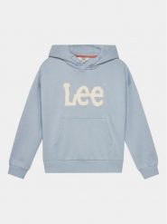 Lee Bluza Wobbly Graphic LEG5124 Niebieski Regular Fit. Niebieskie bluzy dla dziewczynek Lee, bez wzorów, z bawełny, bez ramiączek, bez kaptura. Za 139.99 zł.