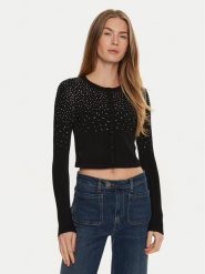 Marciano Guess Sweter 4BGR61 5439Z Czarny Regular Fit. Czarne swetry damskie Marciano Guess, l, z aplikacjami, z wiskozy, bez kołnierzyka, bez ramiączek, bez kaptura. Za 539.99 zł.