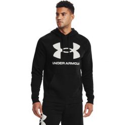 Under Armour Rival Fleece Big Logo Hoodie, męska bluza. Białe bluzy męskie Under Armour, m, bez wzorów, z bawełny, bez kaptura. Za 252.75 zł.