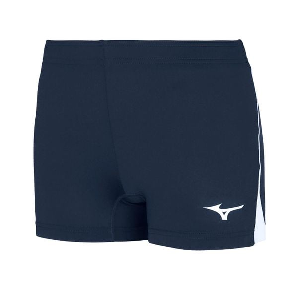 Szorty damskie Mizuno high-kyu. Niebieskie szorty sportowe damskie Mizuno, s, bez wzorów, z tkaniny, sportowe, do biegania. Za 126.50 zł.