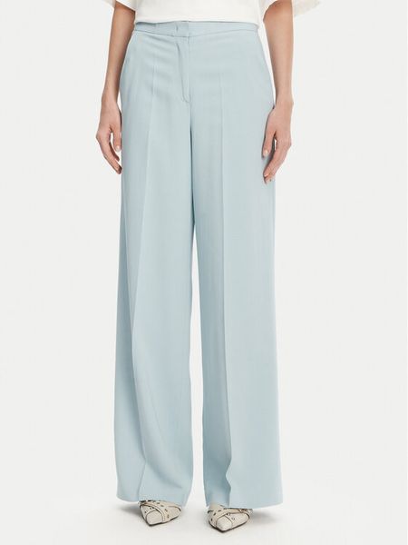 PINKO Spodnie materiałowe Pergamino 100331 A20Q Błękitny Regular Fit. Niebieskie spodnie materiałowe damskie Pinko, bez wzorów, z materiału. Za 659.99 zł.