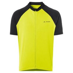 Koszulka z pełnym zamkiem błyskawicznym VAUDE Matera II. Zielone koszulki sportowe męskie Vaude, l, bez wzorów, z materiału, bez kołnierzyka, bez ramiączek, na fitness i siłownię. Za 285.65 zł.
