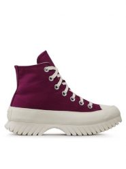 Converse Trzewiki Chuck Taylor All Star Lugged 2.0 Hi A03701C Fioletowy. Fioletowe botki damskie Converse, z materiału, retro, bez obcasa, na płaskiej podeszwie, bez zapięcia. Za 379.99 zł.