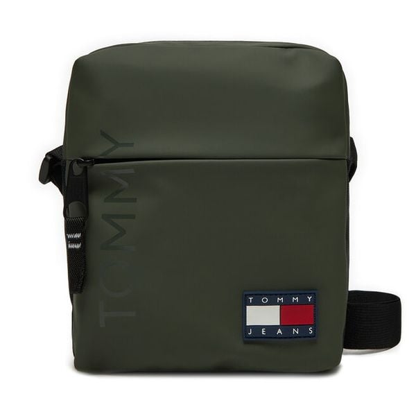 Saszetka Tommy Jeans. Zielone saszetki męskie Tommy Jeans, z jeansu, młodzieżowe, małe. Za 199.99 zł.