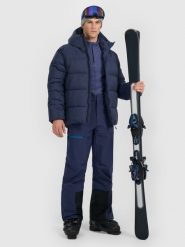 4F Spodnie narciarskie softshellowe membrana 10000 męskie - granatowe L. Niebieskie spodnie snowboardowe męskie 4f, l, bez wzorów, z materiału, narciarskie. Za 699.99 zł.