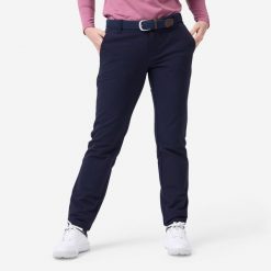 Spodnie do golfa damskie Inesis CW500 ciepłe. Niebieskie obuwie sportowe damskie INESIS, l, bez wzorów, z elastanu, na golfa. Za 179.99 zł.