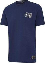 T-shirt Puma Man City Męski MCFC UCL Bespoke Granatowy. Niebieskie t-shirty męskie Puma, m, bez wzorów, z bawełny, eleganckie, bez kołnierzyka. Za 89.00 zł.