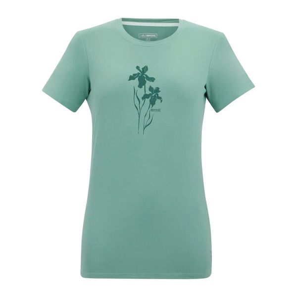 T-shirt damski Regatta Fingal Stretch. Zielone t-shirty damskie Regatta, m, bez wzorów, z elastanu, bez kołnierzyka. Za 88.50 zł.