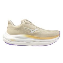 Buty do biegania damskie Mizuno Wave Sky 9 summer sand/white/ curds&whey. Żółte obuwie sportowe damskie Mizuno, bez wzorów, do biegania, mizuno wave. Za 549.99 zł.