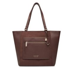 Torebka Nine West. Brązowe torebki do ręki damskie Nine West, bez wzorów, bez dodatków. Za 249.99 zł.