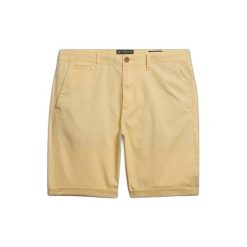 Szorty chino Superdry Premium Regular. Żółte szorty męskie Superdry., na lato, bez wzorów, eleganckie. Za 309.80 zł.