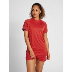 Damska koszulka Hummel action S/S. Brązowe koszulki sportowe damskie Hummel, s, bez wzorów, prążkowane, sportowe, bez kołnierzyka. Za 114.50 zł.