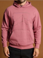 Bluza z kapturem - fioletowy. Fioletowe bluzy męskie Sinsay, l, bez wzorów, z kapturem. Za 69.99 zł.