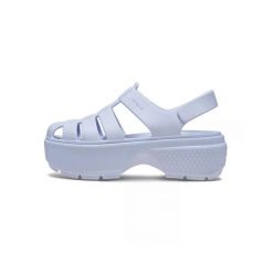 Sandały Dla Kobiet Crocs Stomp Fisherman Sandal. Fioletowe sandały damskie Crocs, bez wzorów, z materiału, bez obcasa, na platformie, bez zapięcia. Za 230.99 zł.