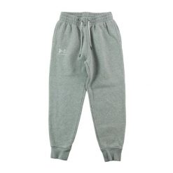 Spodnie dresowe damskie Under Armour UA Essential Fleece. Szare spodnie dresowe damskie Under Armour, s, bez wzorów, z dresówki, do biegania. Za 127.76 zł.