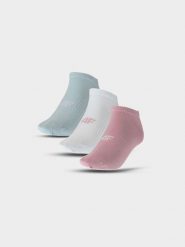 4F Skarpety casual przed kostkę (3-pack) damskie - multikolor 35-38. Skarpety damskie 4f, bez wzorów, z bawełny. Za 44.99 zł.