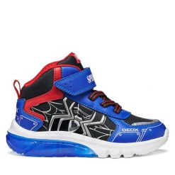 Sneakersy Geox. Trampki i tenisówki chłopięce Geox, bez wzorów, bez zapięcia. Za 359.99 zł.