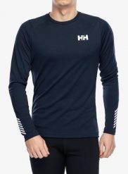 Bluza termoaktywna męska Helly Hansen LIFA Active Crew. Niebieskie bluzy męskie Helly Hansen, m, bez wzorów, z materiału, bez kaptura. Za 296.50 zł.
