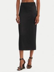 Versace Jeans Couture Spódnica ołówkowa 80HAE806 N0640 Czarny Slim Fit. Czarne spódnice damskie Versace Jeans Couture, bez wzorów, z jeansu, ołówkowe. Za 829.99 zł.