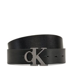 Pasek Męski Calvin Klein Jeans. Czarne paski damskie Calvin Klein Jeans, bez wzorów, z jeansu. Za 199.99 zł.