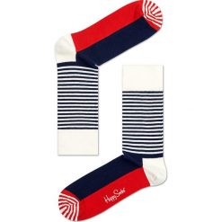 Happy Socks - Skarpetki. Szare skarpety damskie Happy Socks, bez wzorów, z bawełny. W wyprzedaży za 24.90 zł.
