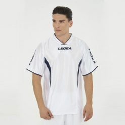 Koszulka do koszykówki INDIANA. Białe koszulki sportowe męskie Legea, bez wzorów, bez kołnierzyka, bez ramiączek, do koszykówki. Za 56.00 zł.