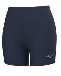 Szorty damskie Mizuno MZNRB. Niebieskie szorty sportowe damskie Mizuno, l, bez wzorów, z materiału, eleganckie, do biegania. Za 172.50 zł.