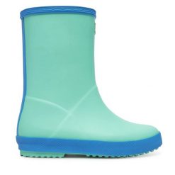 Kalosze Hunter. Niebieskie kalosze chłopięce Hunter, bez wzorów. Za 69.99 zł.