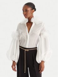 Babylon Koszula S00303 Biały Regular Fit. Białe bluzki damskie Babylon, s, bez wzorów, z syntetyku, bez kołnierzyka, bez ramiączek. Za 1,259.00 zł.