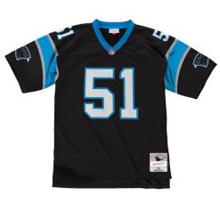 Koszulka Nfl Carolina Panthers Sam Mills. Czarne koszulki sportowe męskie Mitchell & Ness, bez wzorów, bez kołnierzyka, bez ramiączek, do piłki nożnej. Za 662.00 zł.