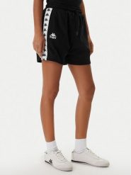 Kappa Szorty sportowe Banda Ivissa 361R6NW Czarny Regular Fit. Czarne szorty sportowe damskie Kappa, xl, bez wzorów, z bawełny, sportowe. Za 129.99 zł.