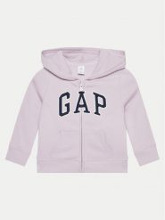 Gap Bluza 794010-02 Fioletowy Regular Fit. Fioletowe bluzy dla dziewczynek GAP, bez wzorów, z bawełny, bez ramiączek, bez kaptura. Za 69.99 zł.