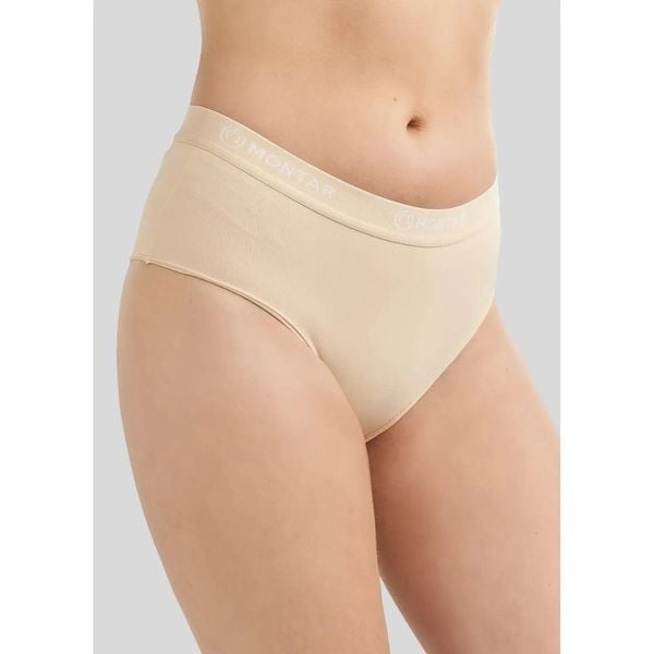 Figi damskie Montar Mia. Brązowe figi damskie MONTAR, xs, bez wzorów, z elastanu. Za 262.50 zł.