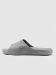 4F Klapki dziecięce - szare 32. Szare buty sportowe dziewczęce 4f, bez wzorów, bez zapięcia, do pływania. W wyprzedaży za 29.99 zł.