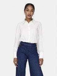 ONLY Koszula Berit 15320243 Biały Regular Fit. Białe bluzki damskie Only, xs, bez wzorów, z wiskozy, bez kołnierzyka, bez ramiączek. Za 139.99 zł.