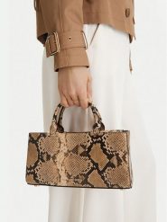 GINO ROSSI Torebka EO-LDA88-01 Beżowy. Brązowe torebki do ręki damskie Gino Rossi, bez wzorów, z materiału, bez dodatków. Za 249.99 zł.