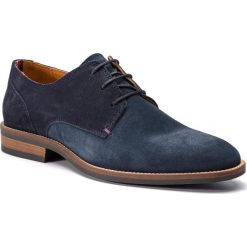 Półbuty TOMMY HILFIGER - Essential Suede Mix Shoe FM0FM02101 Midnight 403. Niebieskie półbuty na co dzień męskie Tommy Hilfiger, z materiału, eleganckie, bez zapięcia. W wyprzedaży za 339.00 zł.