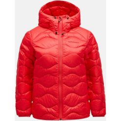 Kurtka Peak Performance puchowa damska Helium Down Hood Jacket czerwona - M. Czerwone kurtki damskie Peak Performance, l, bez wzorów, z puchu, bez kaptura. W wyprzedaży za 1,099.00 zł.