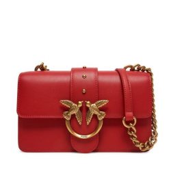 Torebka PINKO. Czerwone torebki do ręki damskie Pinko, bez wzorów, wizytowe, bez dodatków. Za 669.99 zł.