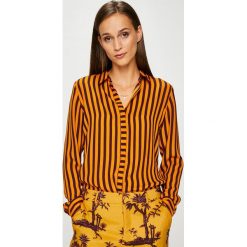 Scotch & Soda - Koszula. Brązowe koszule damskie Scotch & Soda, w paski, z materiału, klasyczne, z klasycznym kołnierzykiem, z długim rękawem. W wyprzedaży za 299.90 zł.