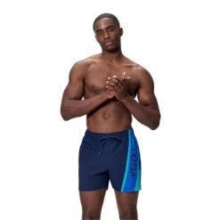 Spodenki plażowe męskie Speedo Hyperboom Volley 16''. Niebieskie krótkie spodenki sportowe męskie Speedo, m, bez wzorów, do pływania. Za 161.49 zł.