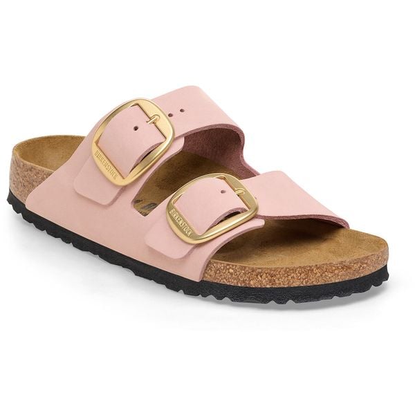 Sandały Kobiece Arizona Big Buckle. Brązowe sandały damskie Birkenstock, bez wzorów, z kauczuku, bez obcasa, bez zapięcia. Za 698.00 zł.
